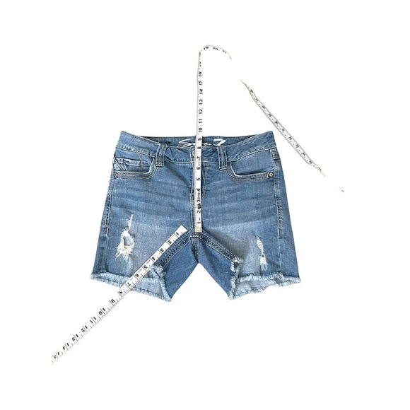 Seven Denim Distressed Short Jeans Size 4 - Picture 3 of 4